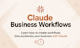 teach you how to create claude workflows for your business