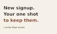 write saas welcome emails that turn signups into users