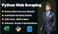 do python web scraping with selenium and playwright