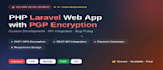develop secure PHP laravel web app with pgp encryption and API