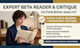beta read your fiction book and be your fantasy beta reader or alpha reader