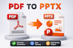 convert PDF to powerpoint, word, or excel professionally