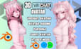 rig, weight paint, optimize and edit your model fursona vtuber avatar for vrchat