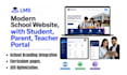 design modern school website, educational website, with student portal