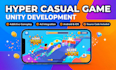 develop a complete unity hyper casual mobile game with ads
