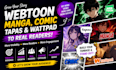 do organic webtoon, manga, comic and wattpad promotion