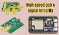 design rf pcb, high speed pcb, esp32 pcb and signal integrity layout