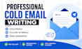 write professional cold emails and follow up emails