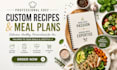 create professional custom recipes and meal plans