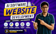 create an ai powered website with chatbot functionality