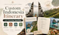 create a custom indonesia travel itinerary