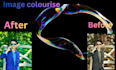 professionally colorized old background and white photos