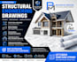 provide structural engineering drawings beam and load calculations