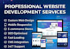 create a professional website development with lowest prices