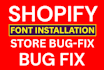 install google fonts or adobe fonts in shopify