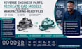 reverse engineer parts, recreate cad models and create manufacturing ready files