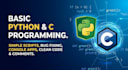 solve basic python and c programming tasks