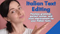 professionaly proofread and edit your italian text