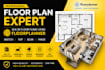create 2d and 3d floor plan design and interior 3d rendering in floorplanner