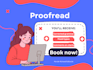 provide expert level proofreading