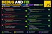 debug and fix your vanilla javascript, dom, jquery issues