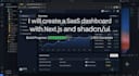 create a saas dashboard with nextjs and shadcn UI