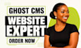 customize ghost cms website build ghost cms platform theme design blog post seo