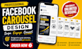 do a professional facebook carousel ad design