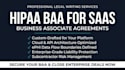 draft a custom hipaa baa or business associate agreement for saas