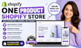 create premium one product shopify store