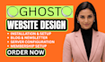build ghost cms website setup ghost blog customize ghost theme ghost newsletter
