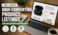 create high converting product listings with SEO, discounts, and promo code