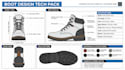 do boot design shoe tech pack footwear technical drawing for manufacturing
