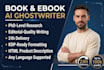 ghostwrite a premium amazon KDP book with ai in 24h