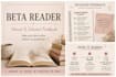 beta reading with honest and detailed feedback