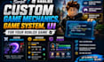 script custom game mechanics, game system, ui for your roblox game
