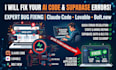 fix any errors in your claude code website or supabase backend