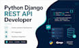 develop a python django web app or rest API