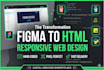 convert figma to html css and add custom javascript features