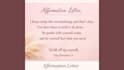 write soft, personalized affirmations