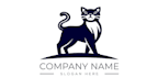 craziest cat lady looking crazy business logo