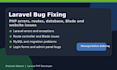 fix laravel bugs, PHP errors, routes, database and website issues