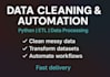 clean, process and transform your data using python