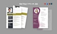 design a professional resume and modern CV layout