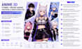 create anime 3d vtuer vrchat avatar vrm model and vroid