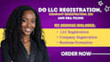 do llc registration, company registration, ein and dba filing