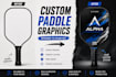 design custom pickleball paddle graphics