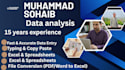 provide expert web research and data entry
