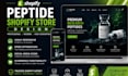 design custom peptide biotech shopify store nutraceutical supplements website