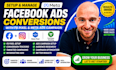 setup and manage facebook ads, conversion with fb pixel and meta ads campaign